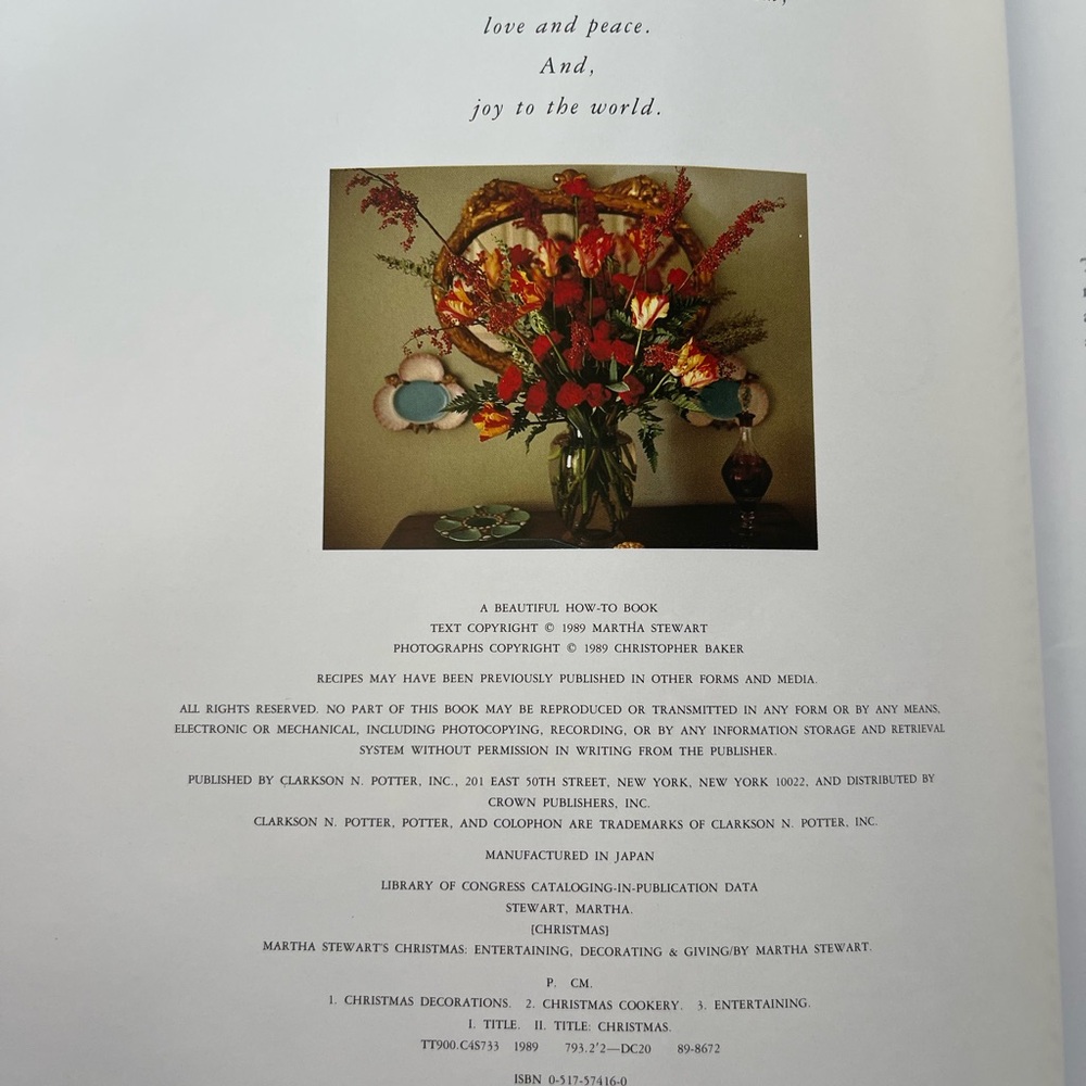 Martha Stewart’s Christmas 1st Edition Holiday Entertaining 1989 - Picture 4 of 9